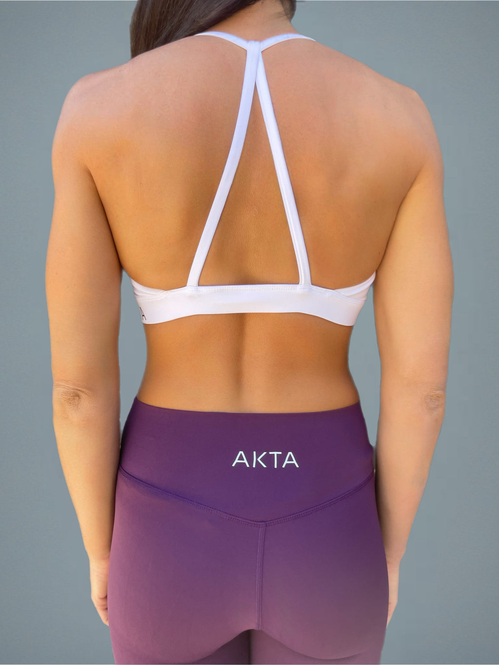 VIRA Triangle Training Bra-White