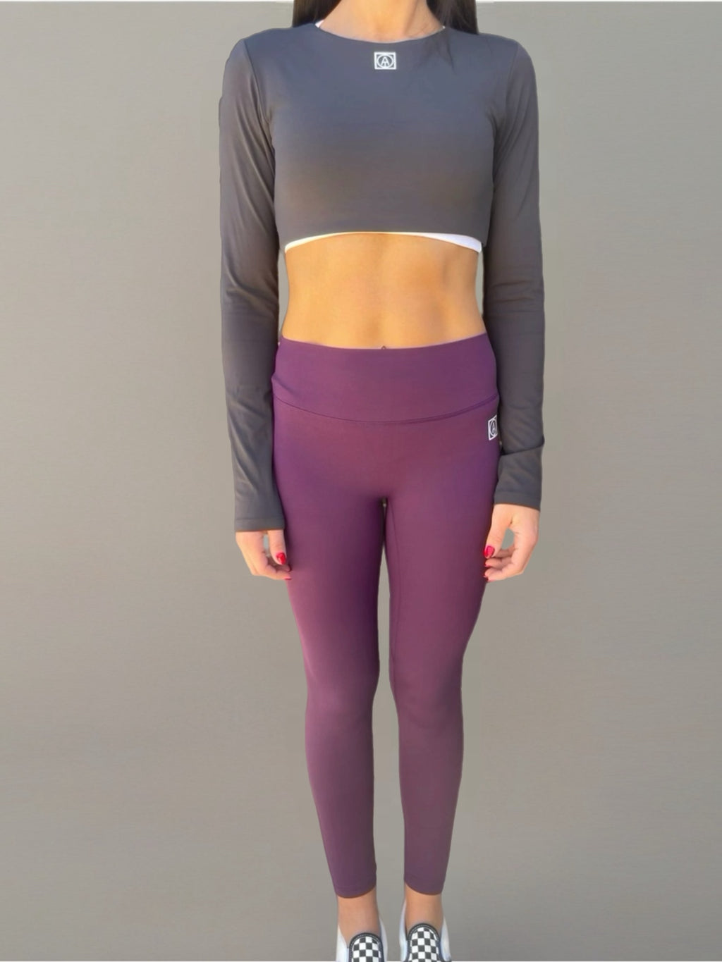 SOL Top Crop Long Sleeve - Grey