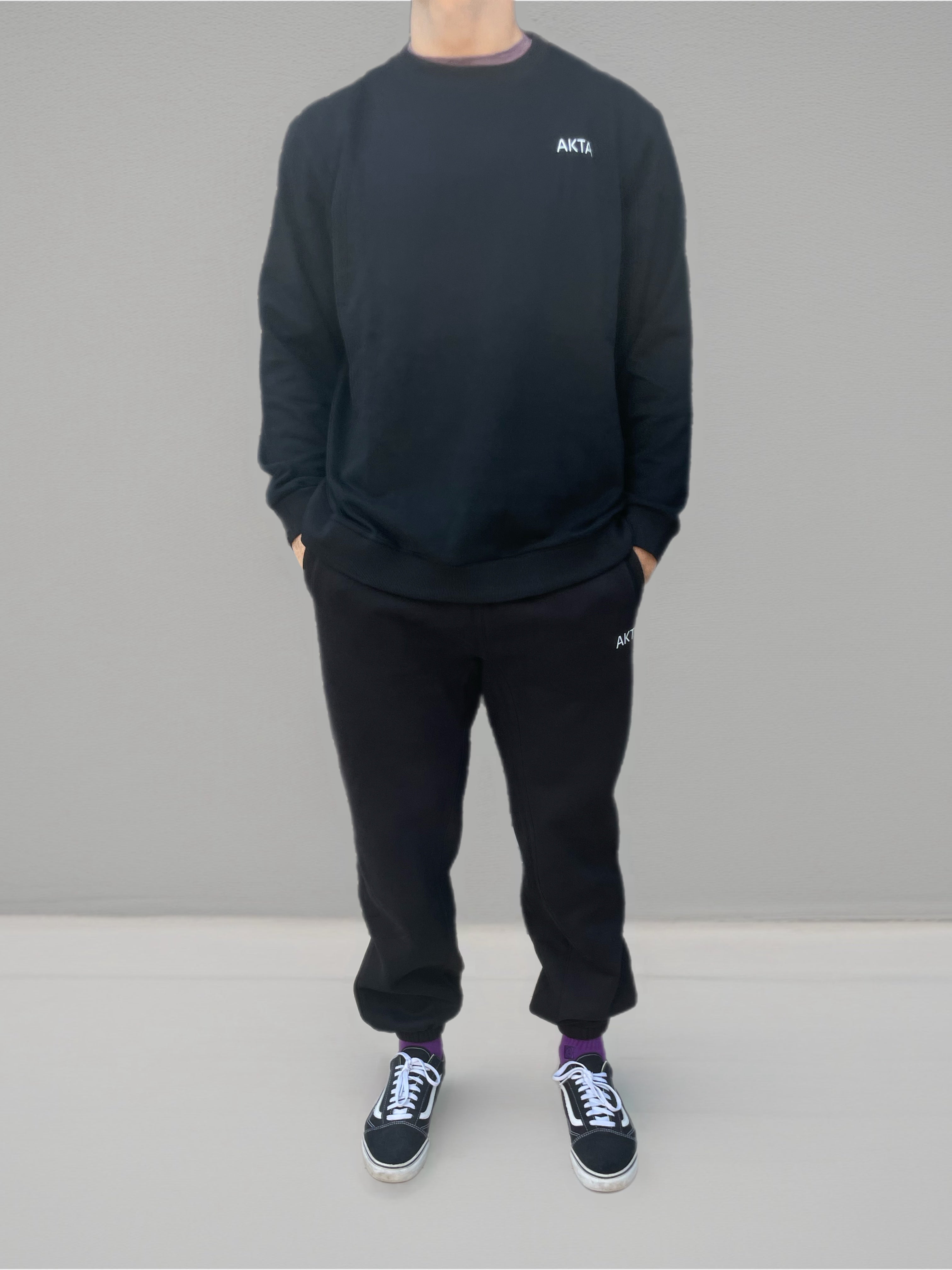 AURORA Crewneck Sweatshirt - Black - UNISEX