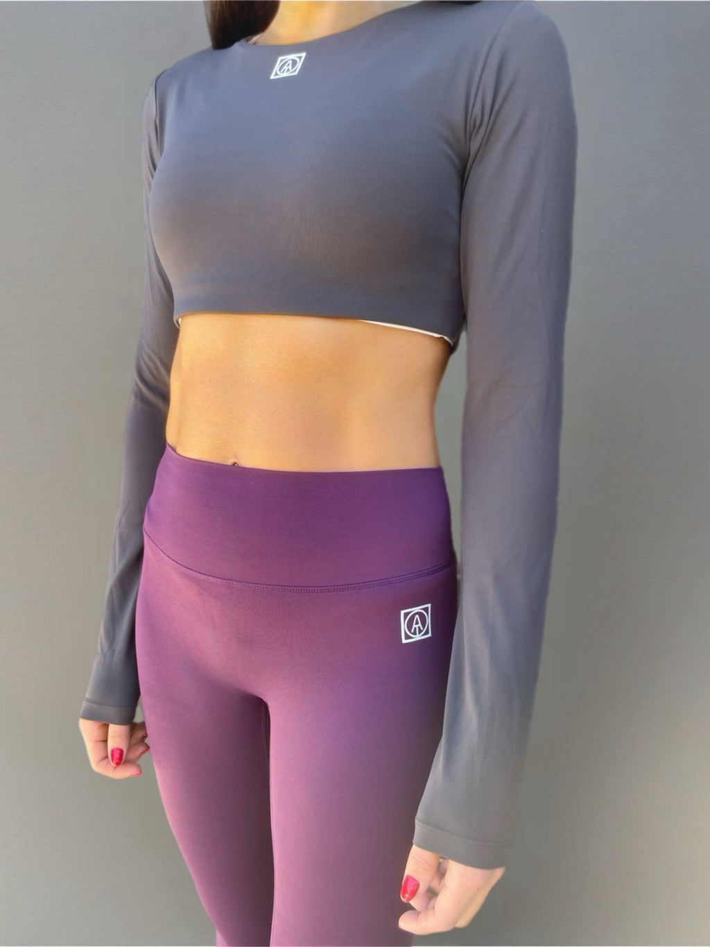 SOL Top Crop Long Sleeve - Grey