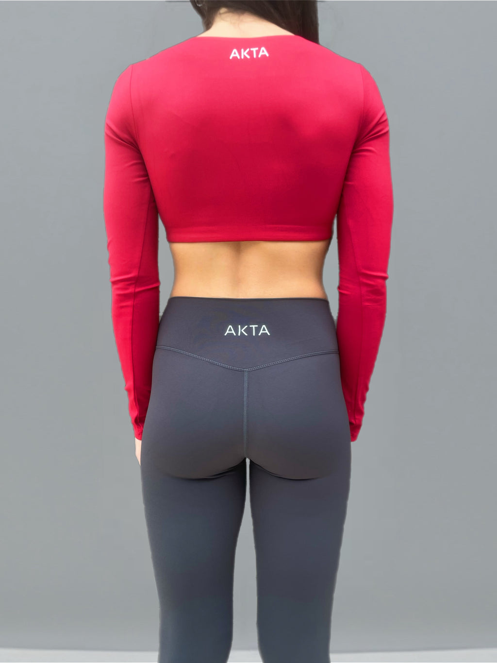 SOL Top Crop Long Sleeves-Red