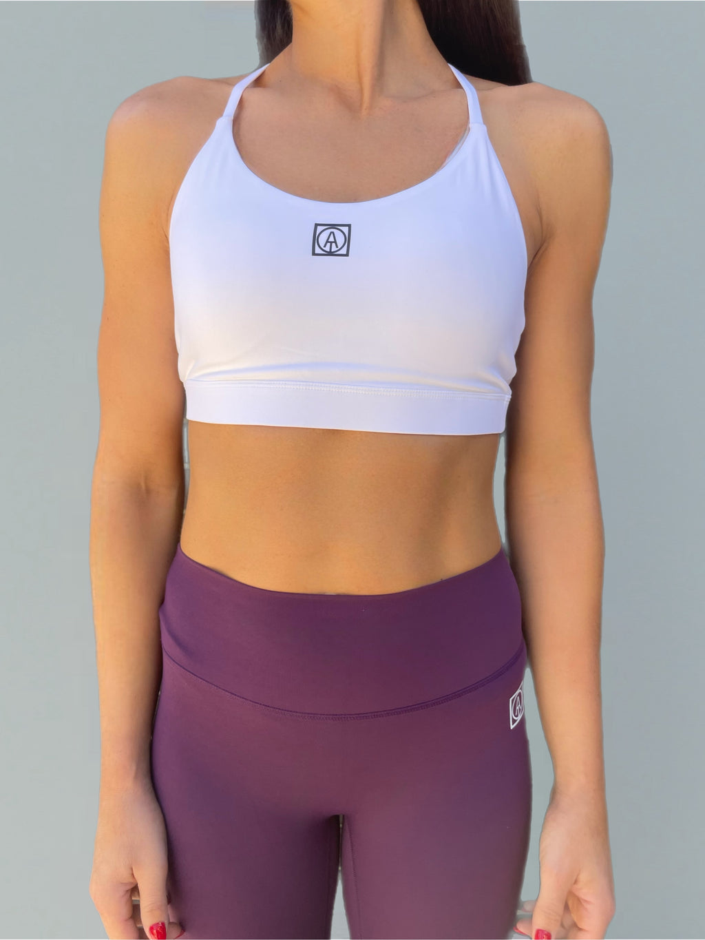 VIRA Triangle Training Bra-White