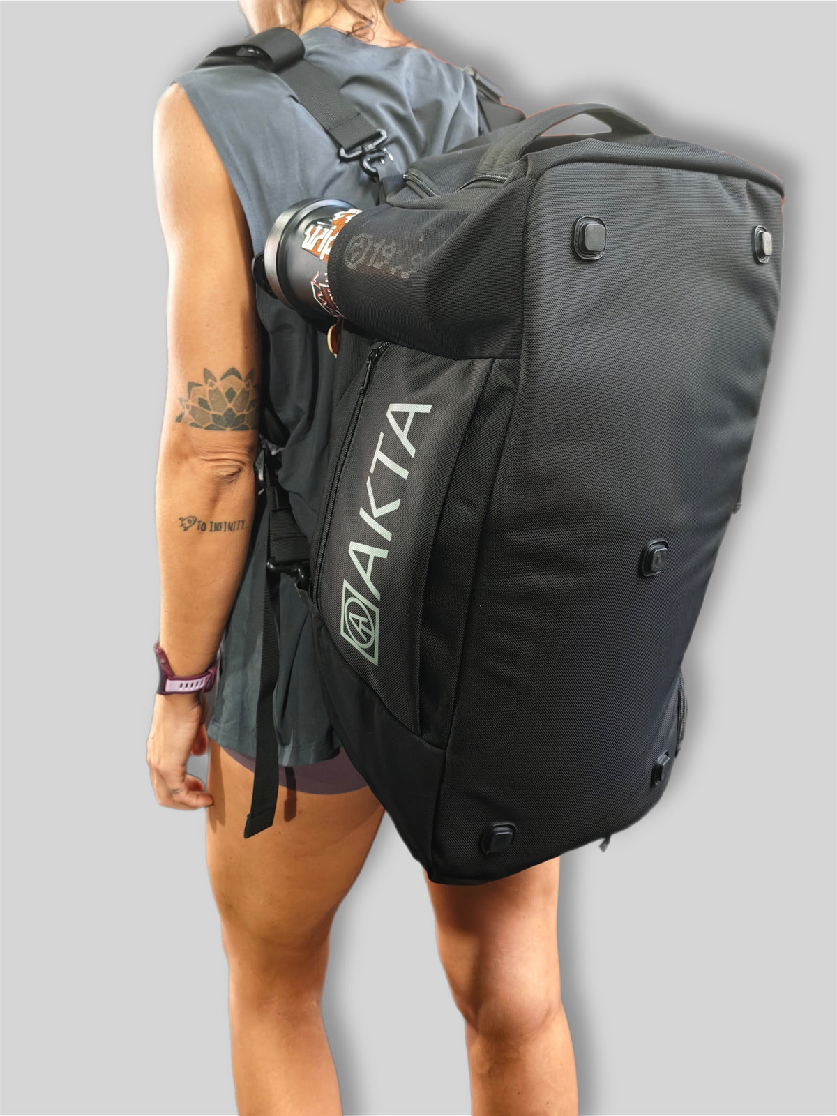 SKOLDEN BACK PACK & DUFFLE. Grey Green