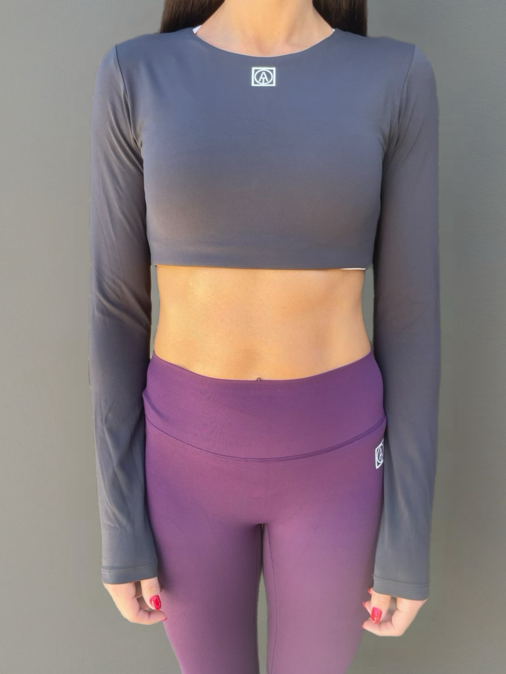 SOL Top Crop Long Sleeve - Grey