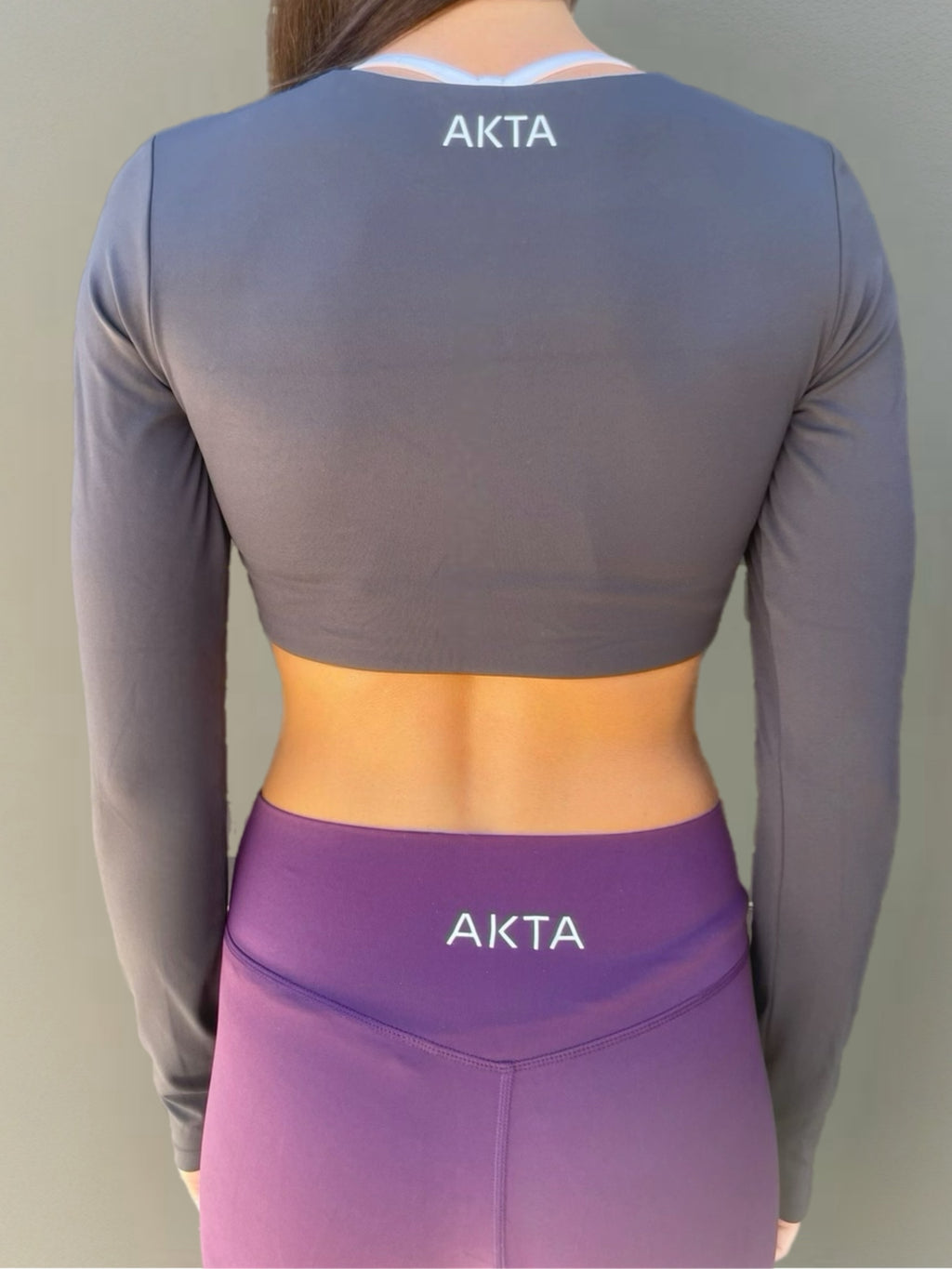 SOL Top Crop Long Sleeve - Grey