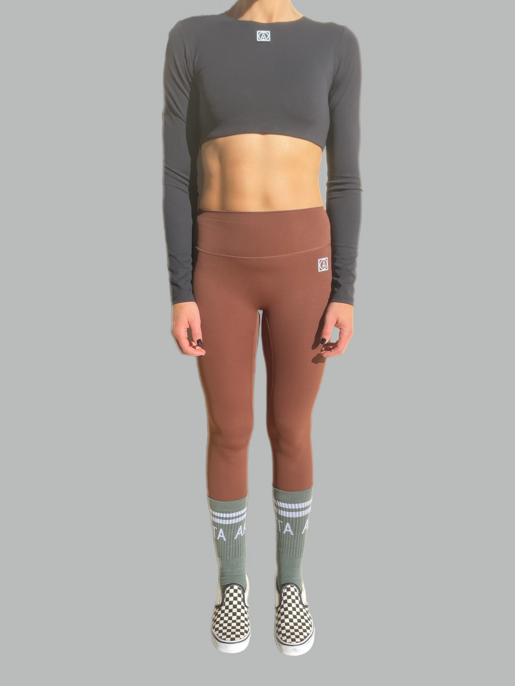 SOL Top Crop Long Sleeves-Black