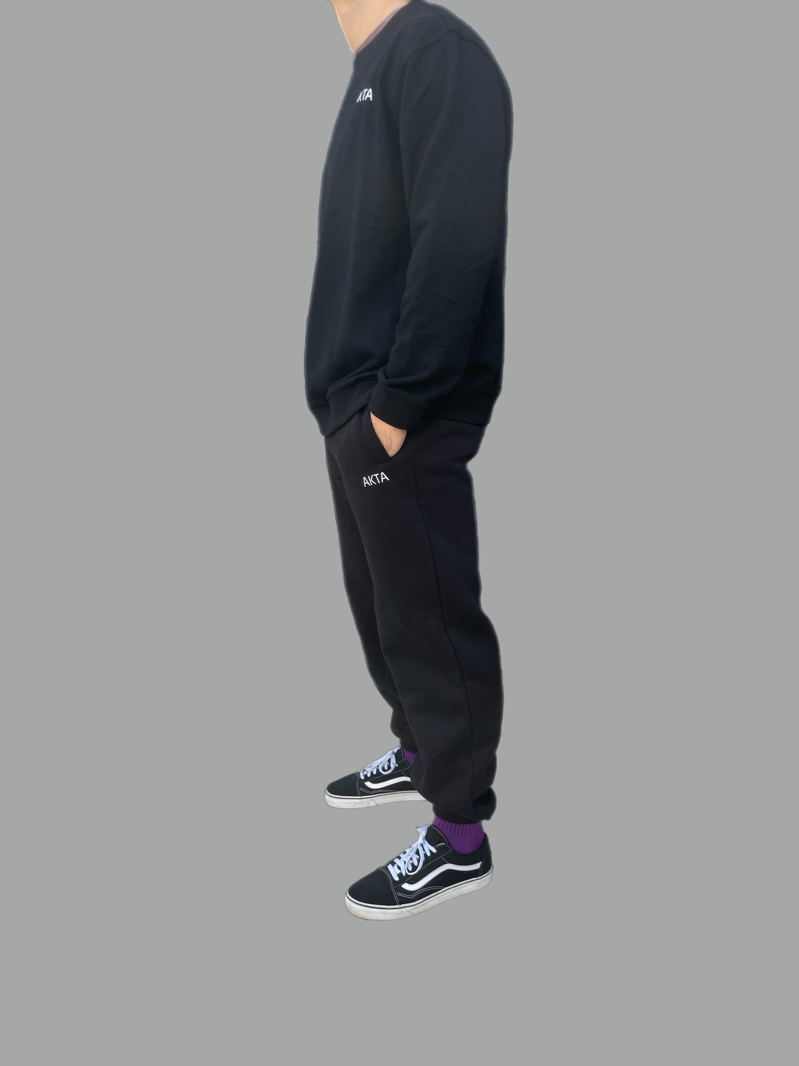 AURORA Crewneck Sweatshirt - Black - UNISEX