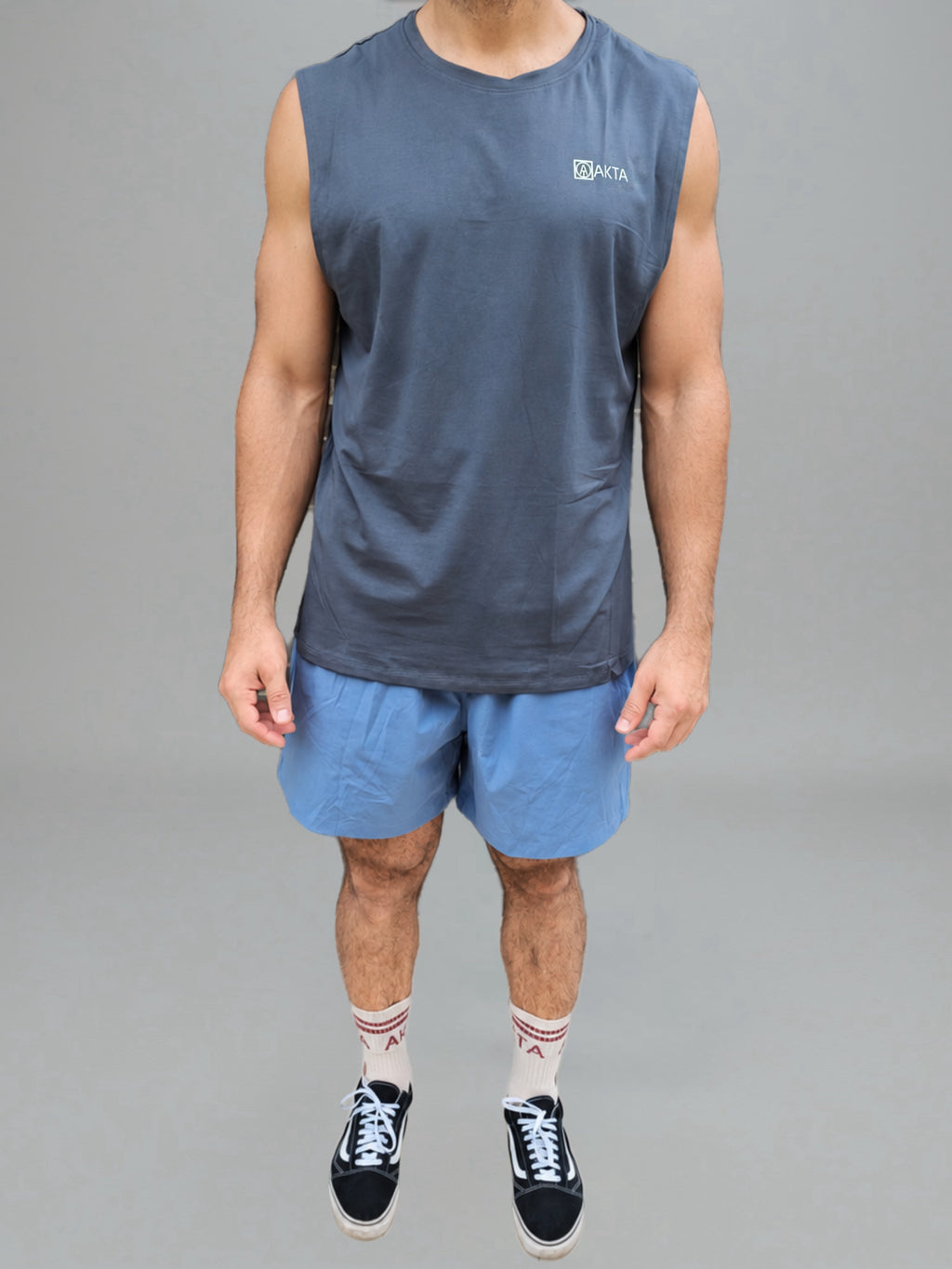 VIDAR Men's Training Shorts-Sky Blue