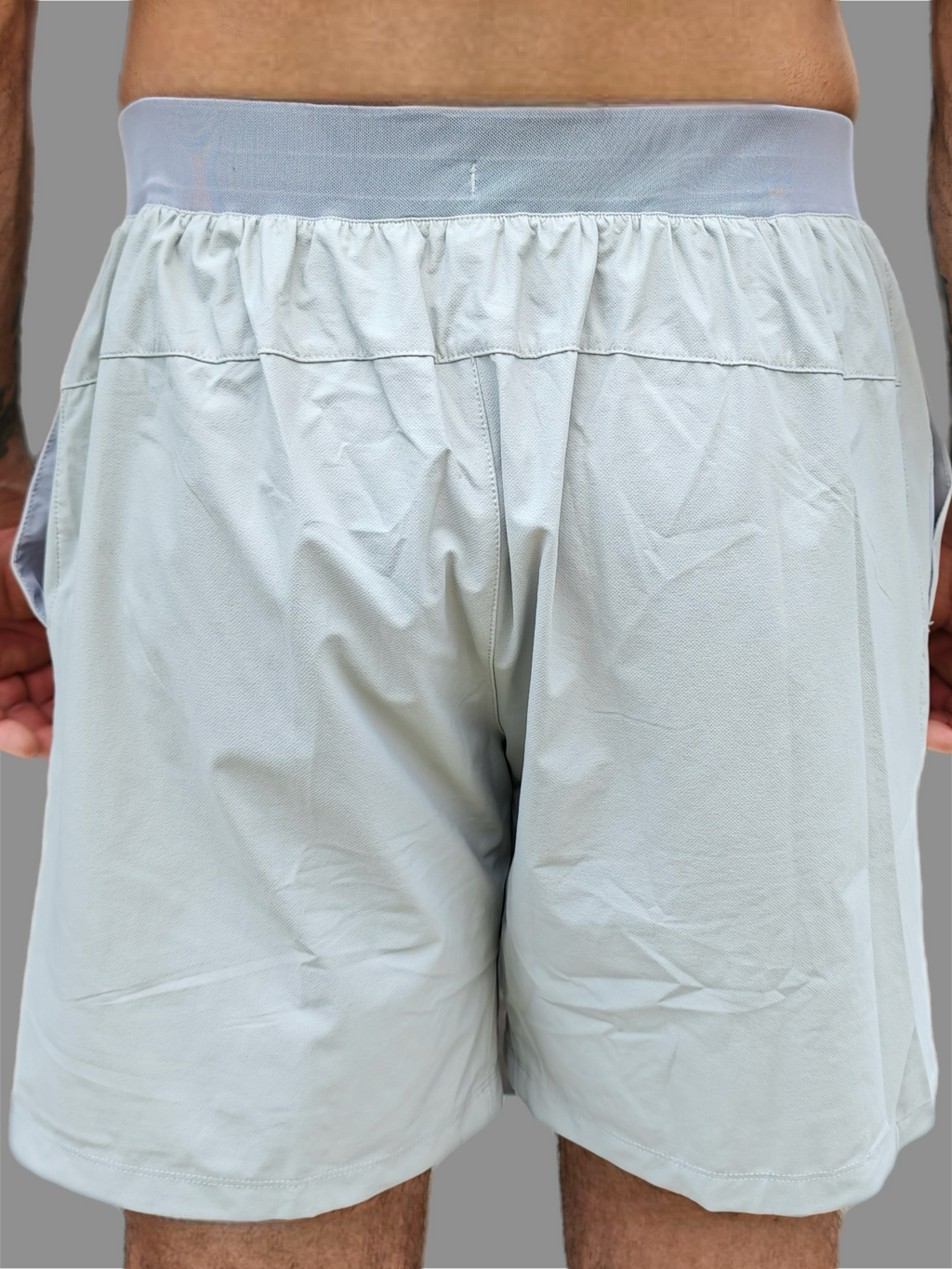 ISEN Men's training short pants- Light Grey