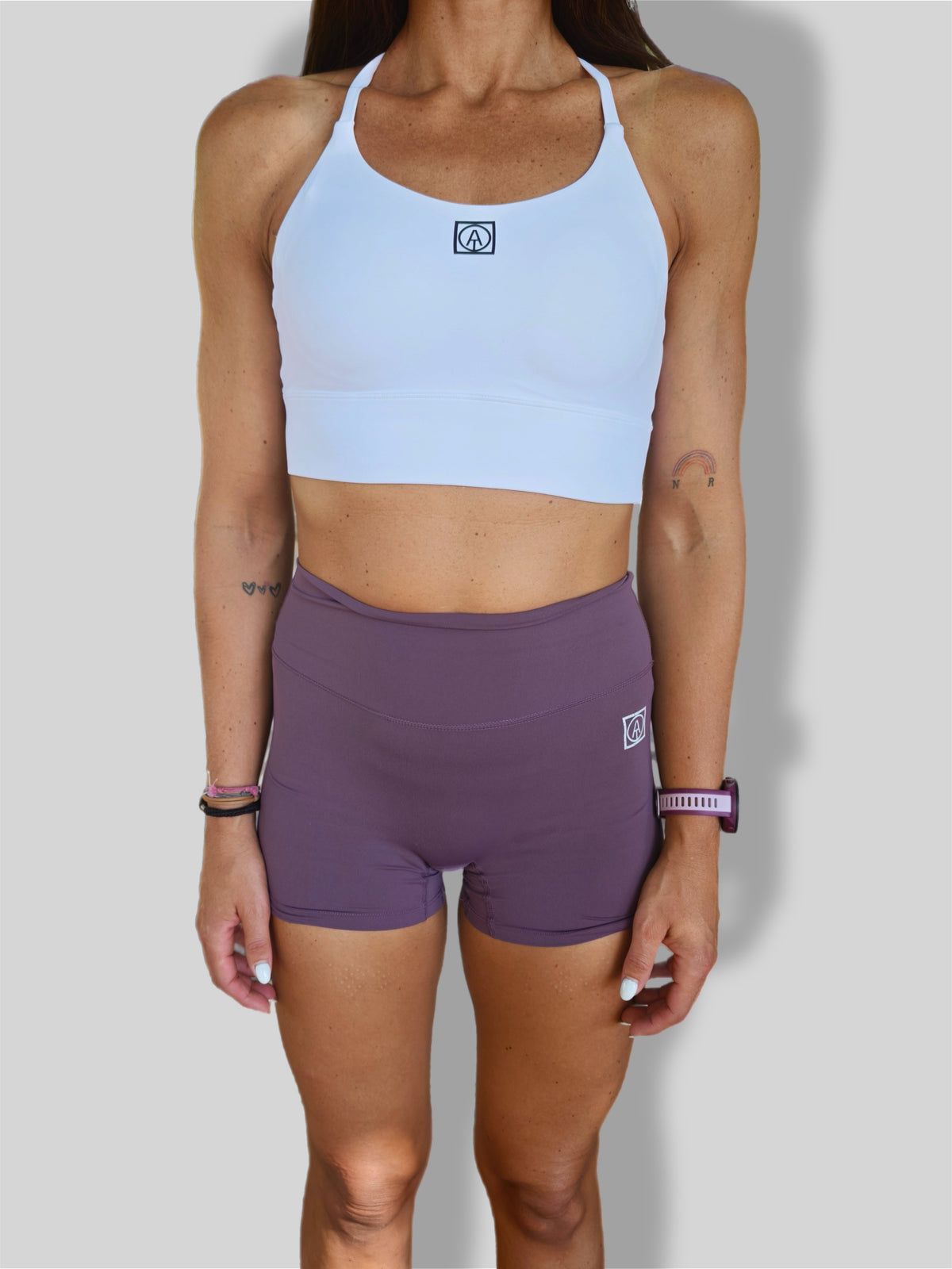 VIRA Triangle Training Bra-White