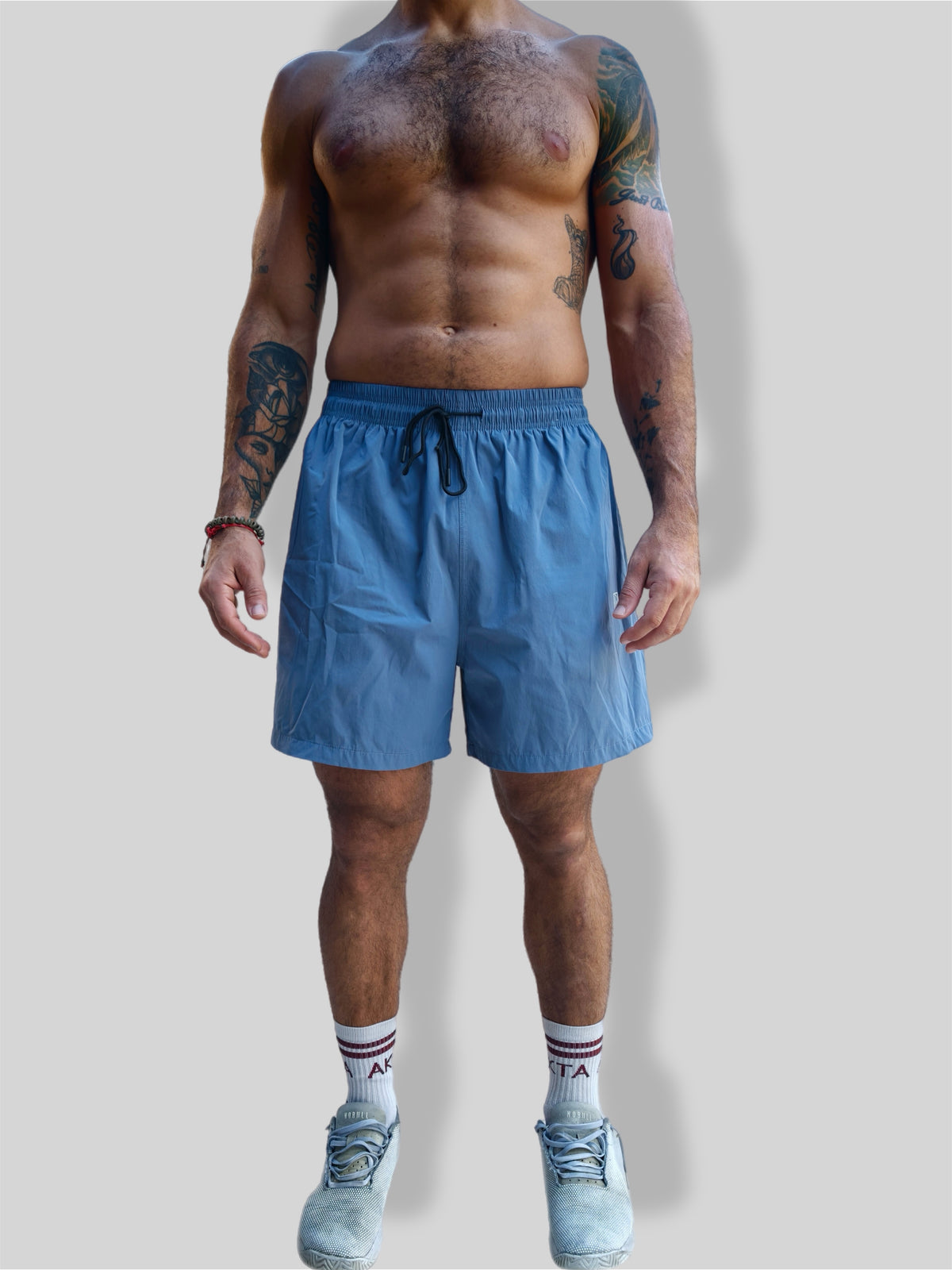 VIDAR Men's Training Shorts-Sky Blue