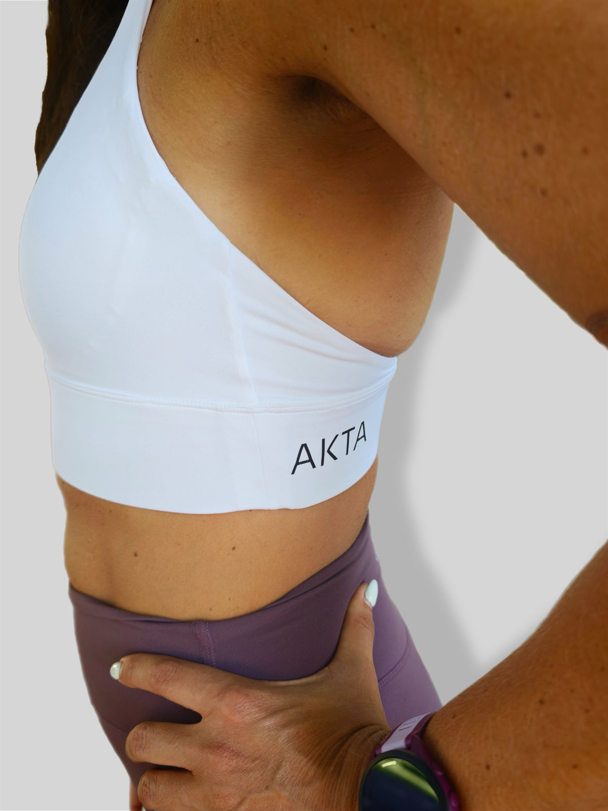VIRA Triangle Training Bra-White